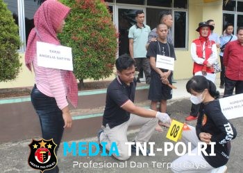 Rekonstruksi Pembunuhan Istri Siri di Pringsewu Digelar, 17 Adegan Ungkap Detik-detik Penusukan
