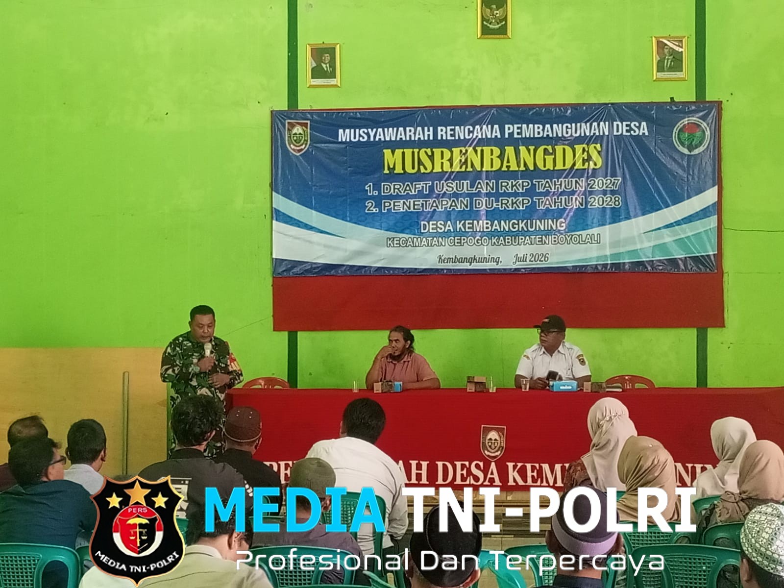 Babinsa Koramil Cepogo Kawal Musrenbangdes Kembang Kuning, Pastikan Aspirasi Warga Jadi Prioritas Pembangunan 2027