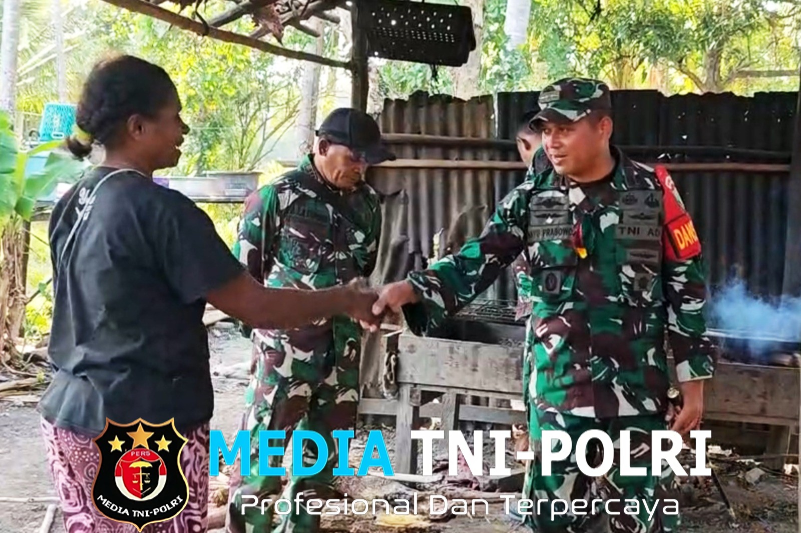 Kunjungan Dansatgas TMMD ke-128 Disambut Haru Warga Wanam