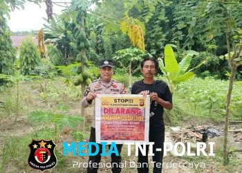 Polsek Menjalin Intensifkan Patroli dan Sosialisasi Pencegahan Karhutla kepada Warga