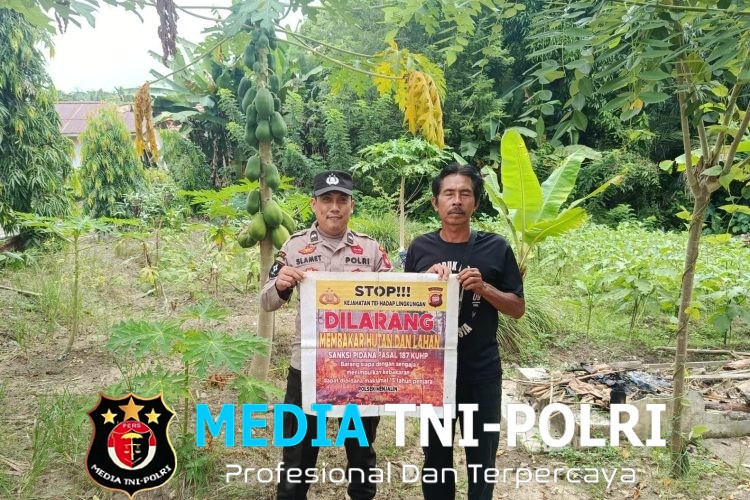 Polsek Menjalin Intensifkan Patroli dan Sosialisasi Pencegahan Karhutla kepada Warga