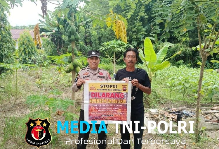 Polsek Menjalin Intensifkan Patroli dan Sosialisasi Pencegahan Karhutla kepada Warga