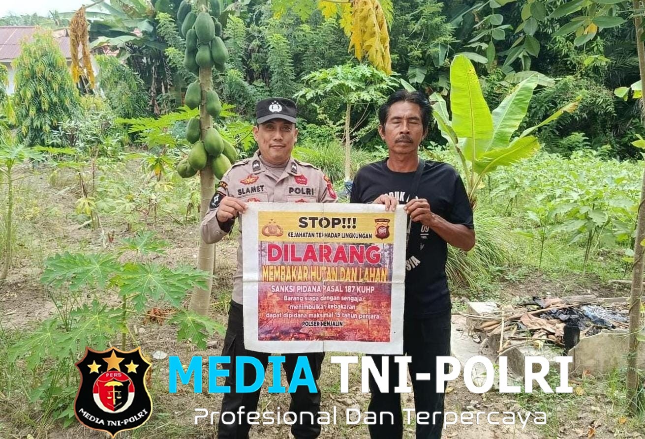 Polsek Menjalin Intensifkan Patroli dan Sosialisasi Pencegahan Karhutla kepada Warga