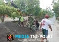 Babinsa Koramil 10/Sambi dan Warga Kompak Gotong Royong Bangun Talud di Tempursari