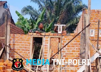 Tahap Pembangunan RTLH Milik Marpudin Terus Maju, Sinergi TNI dan Warga Wujudkan Hunian Layak di Desa Siliwangi
