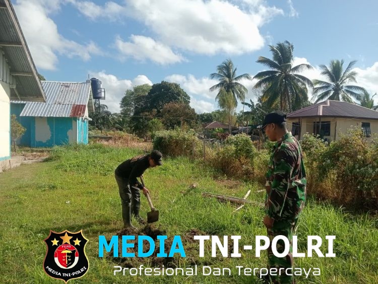Tak Kenal Lelah, Satgas TMMD ke-129 Kodim 1707/Merauke Percepat Pembangunan MCK dan Sumur