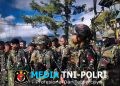 Ibadah Minggu Bersama Warga Distrik Napua Satgas Pamtas RI-PNG Kewilayahan Yonif 645/Gardatama Yudha Guna Mempererat Persaudaraan