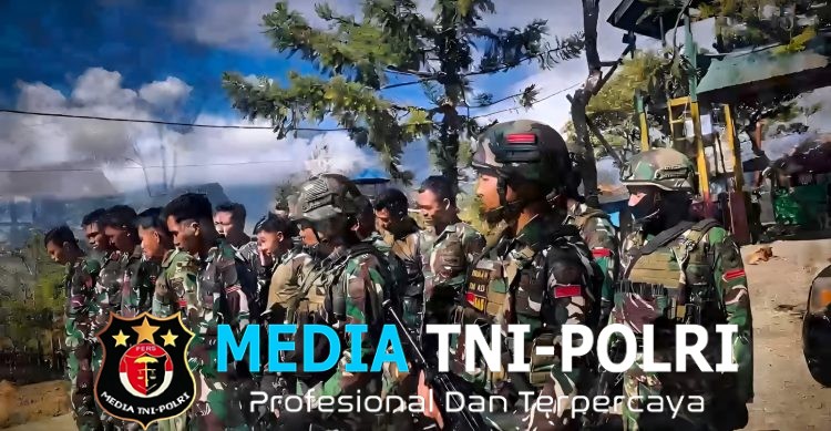 Ibadah Minggu Bersama Warga Distrik Napua Satgas Pamtas RI-PNG Kewilayahan Yonif 645/Gardatama Yudha Guna Mempererat Persaudaraan