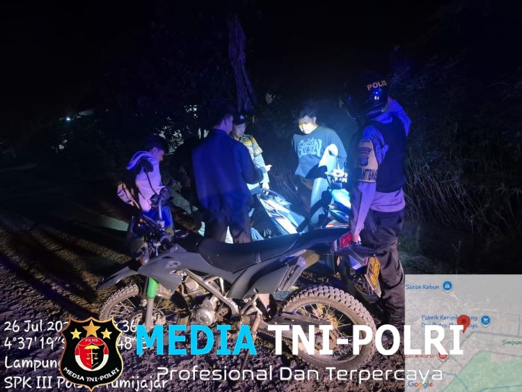 Polsek Tumijajar Tingkatkan Patroli, Guna Cegah Kejahatan Malam Hari