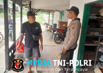 Patroli Dialogis Polsek Sebangki, Warga Diajak Bersama Jaga Keamanan Lingkungan