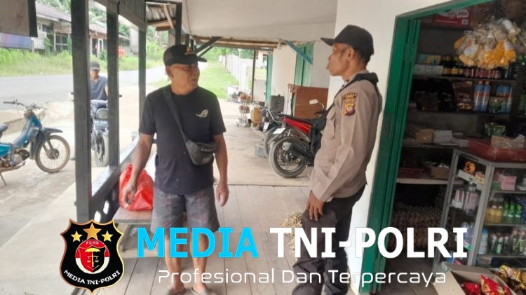 Patroli Dialogis Polsek Sebangki, Warga Diajak Bersama Jaga Keamanan Lingkungan