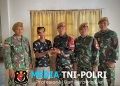 Satgas Pamtas RI-Malaysia Yonarmed 19/Bogani Terima Penyerahan Sukarela Sisik Trenggiling dari Warga Perbatasan