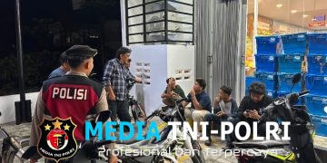 KRYD Malam Libur, Tim Resmob Polres Simalungun Sisir Pintu Tol Sinaksak Cegah Geng Motor dan Balap Liar