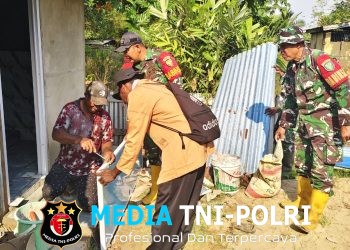 Gotong Royong TNI, Mahasiswa dan Warga, Rehabilitasi Gereja Serta Pembangunan MCK di Serapu