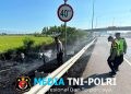 Kebakaran Lahan di Sepanjangan Jalan Tol Pejagan KM 248 Brebes Jadi Peringatan, Polda Jateng Imbau Masyarakat Hentikan Pembakaran Lahan Saat Musim Kemarau