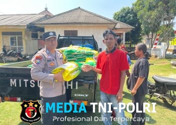 Polsek Jabung Salurkan 10 Ton Beras Lewat Gerakan Pangan Murah