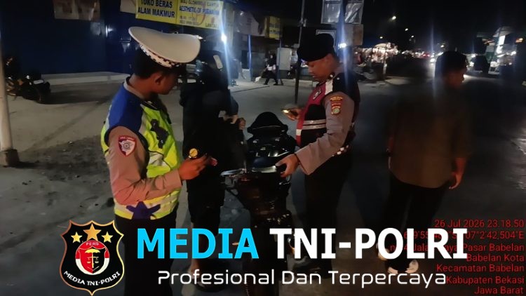 Jaga Jakarta Jaga Bekasi, Polsek Babelan Gelar OKJ Antisipasi Kejahatan Jalanan dan Tawuran