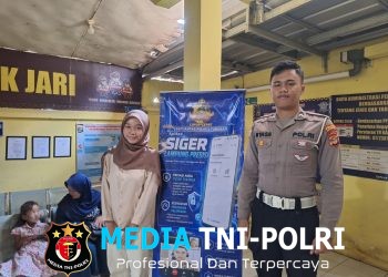 Satlantas Polres Tulang Bawang Barat Sosialisasikan Aplikasi Siger Lampung Presisi Kepada Masyarakat