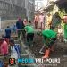 Anggota Satgas TMMD, Ormas, Linmas & Masyarakat Tancap Gas Kerjakan Pembongkaran Begesteng dan Pemerataan Tanah 