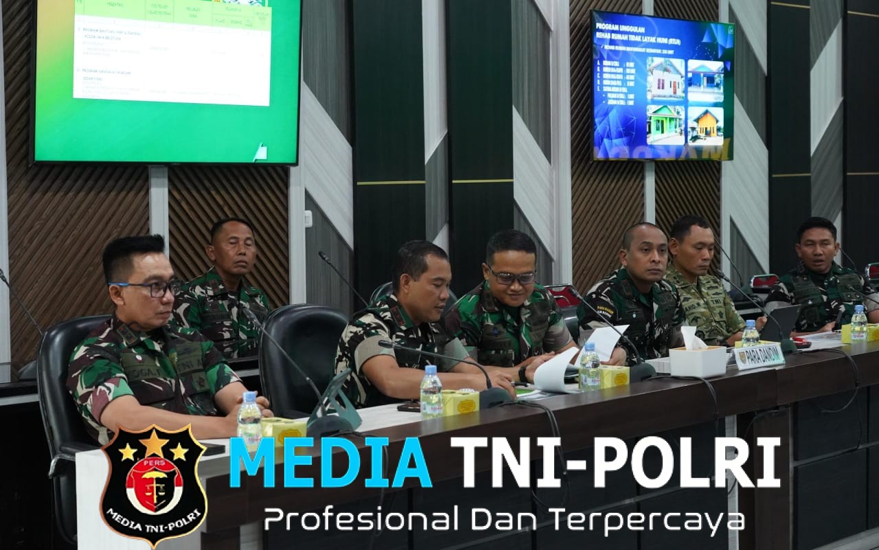 Dandim 0402/OKI Hadiri Rapat Paparan Penyiapan Lahan Yon TP di Makodam II/Sriwijaya