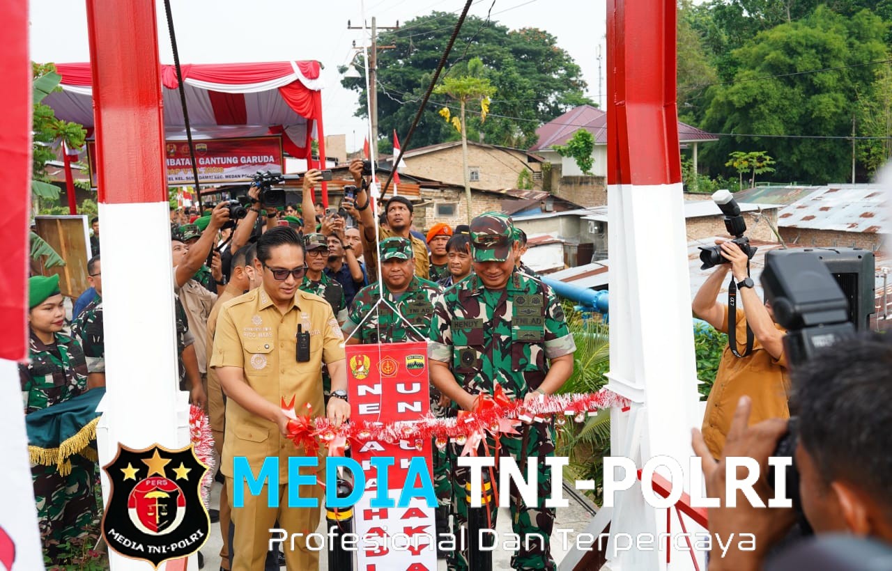 Pangdam I/BB Resmikan Jembatan Perintis Garuda, Pulihkan Akses Vital Tiga Kecamatan di Kota Medan