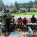 Satgas Yonif 645 GTY Pos Muara Nawa Melaksanakan Kegiatan Yankes Ke Rumah Masyarakat 