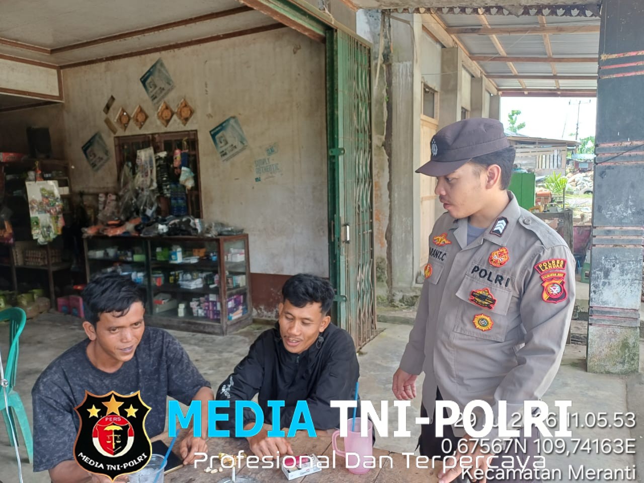 Sentuhan Humanis Polsek Meranti, Patroli Siang Pererat Hubungan Polisi dan Masyarakat