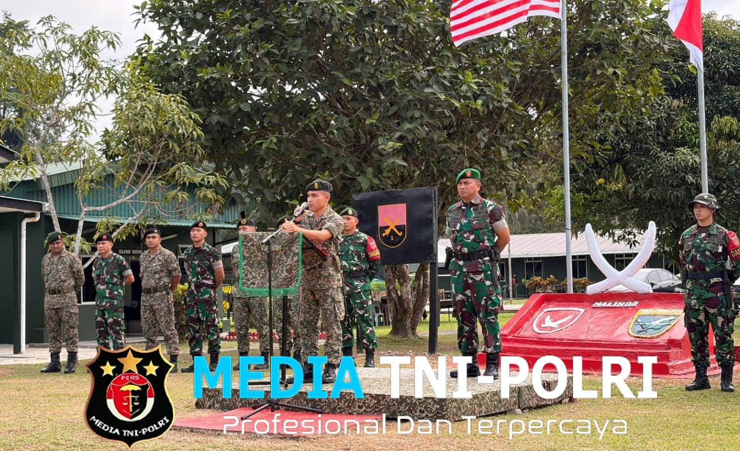 Perkuat Sinergi dan Diplomasi Perbatasan, TNI dan TDM Resmi Tutup Patroli Terkoordinasi Seri 1 Tahun 2026 di Pos Gabma Lubuk Antu