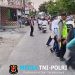Yanmas Pagi Polsek Pebayuran Bantu Kelancaran Lalu Lintas di Depan SMPN 1 Pebayuran