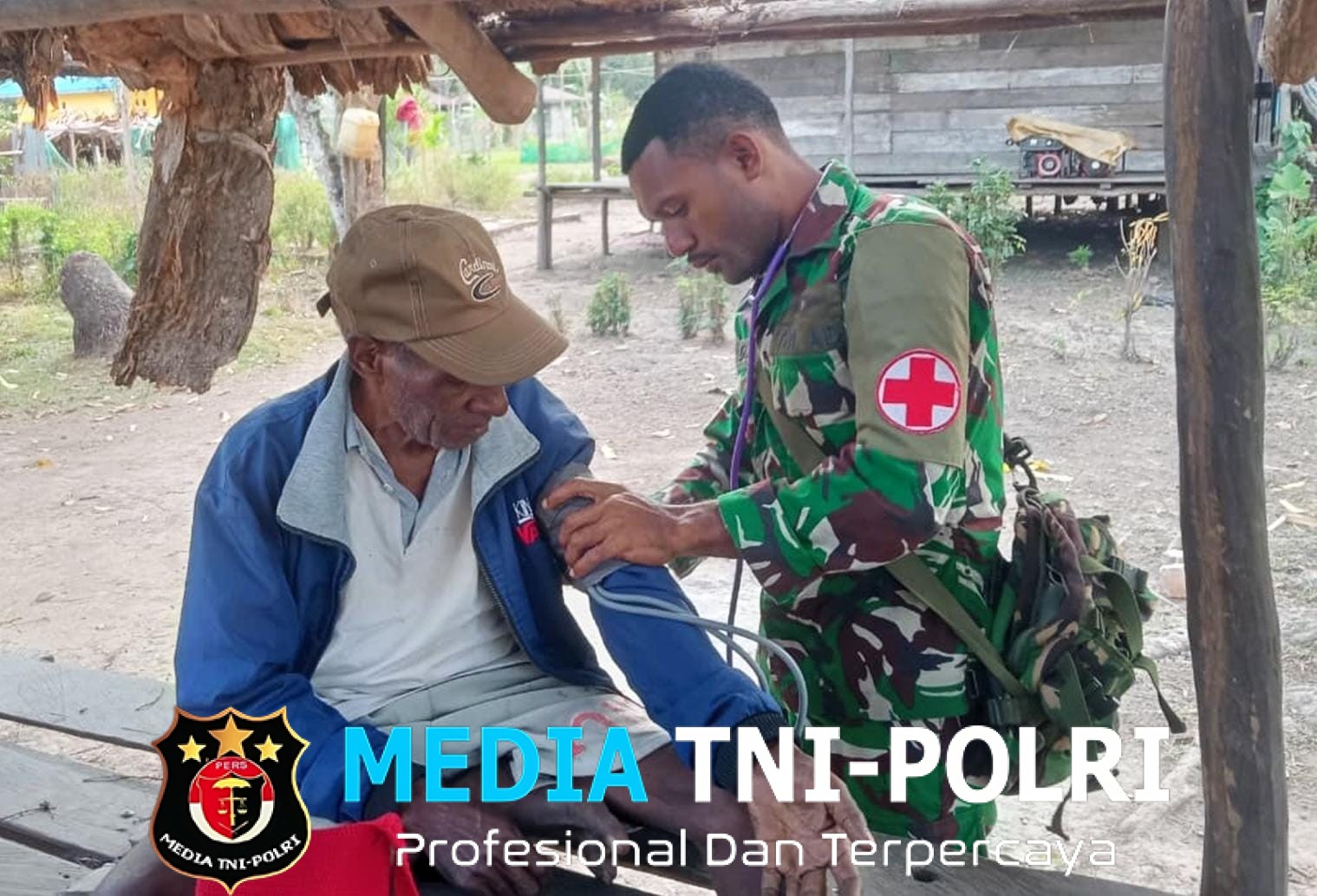 Satgas TMMD Ke-129, Hadirkan Layanan Kesehatan Untuk Warga Kampung Wanam