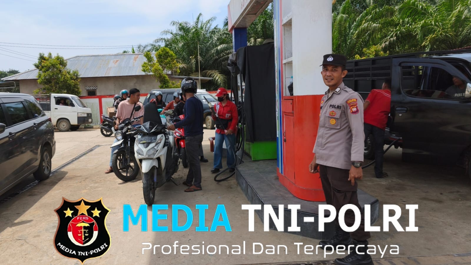 Patroli SPBU, Polsek Menjalin Antisipasi Penyalahgunaan BBM di Wilayah Kecamatan Menjalin
