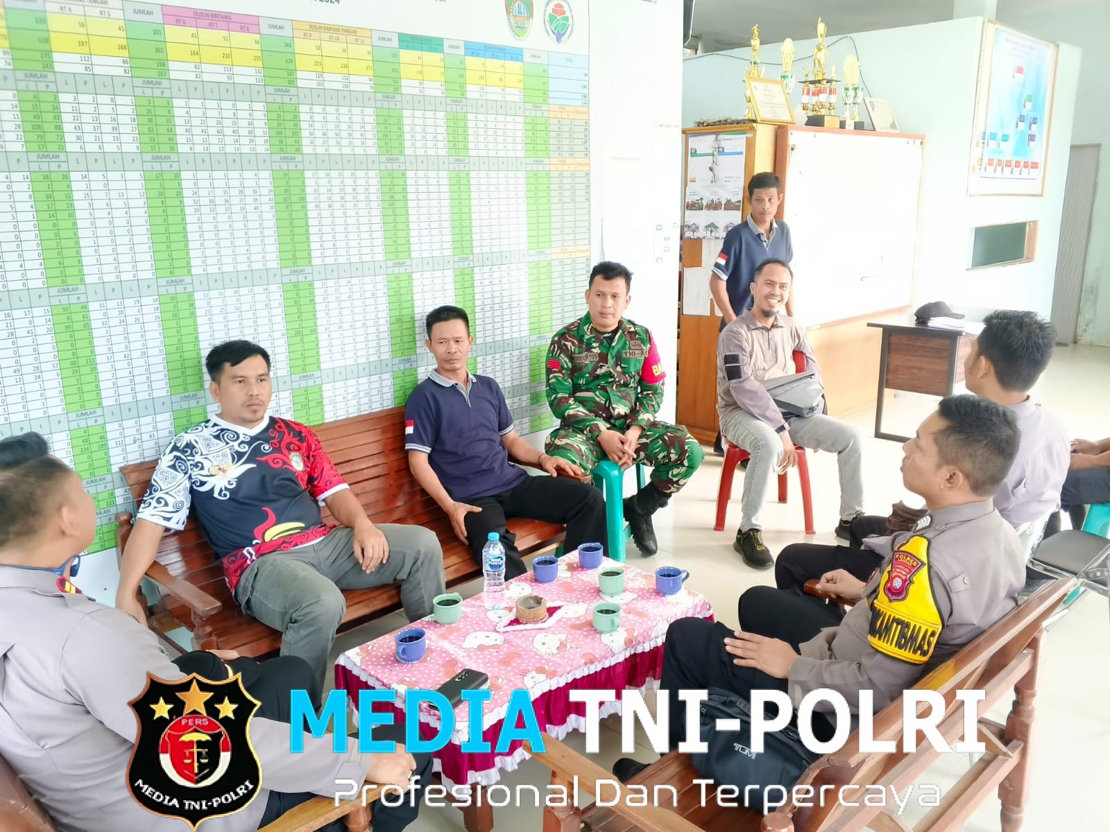 Kapolsek Mempawah Hulu Jalin Silaturahmi ke Kantor Desa Tiang Tanjung, Perkuat Sinergitas Hadapi Karhutla dan Dukung Ketahanan Pangan
