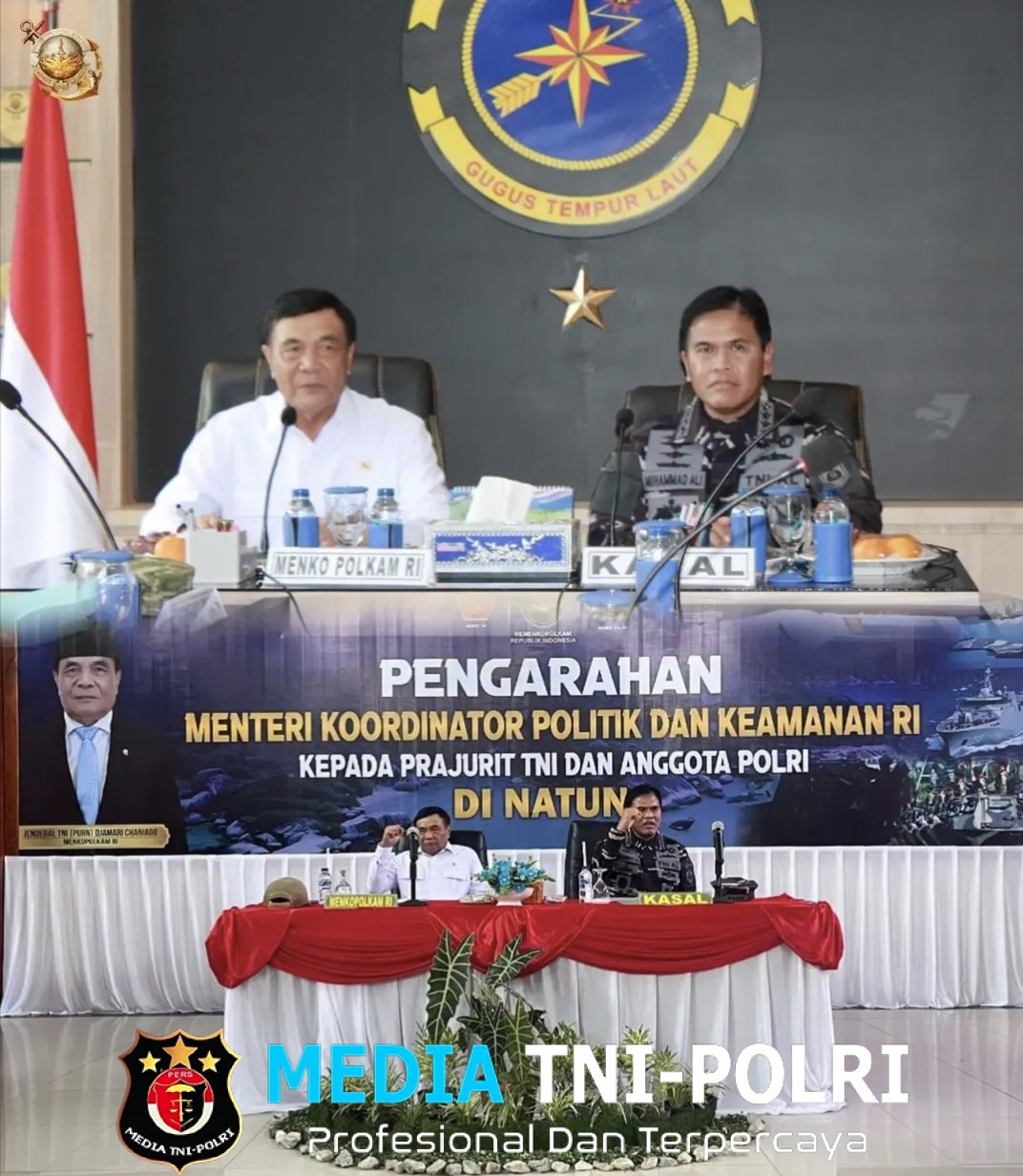 Tinjau Garda Depan Natuna, Pangkormar Dampingi Menko Polhukam dan Kasal Pastikan Kesiapan Tempur