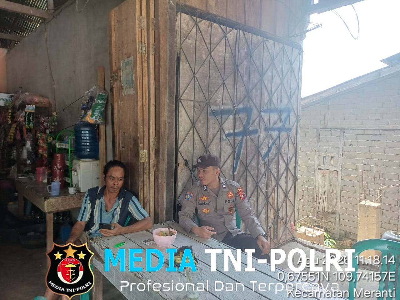Jalin Silaturahmi Sambil Jaga Kamtibmas, Patroli Dialogis Polsek Meranti Disambut Hangat Warga