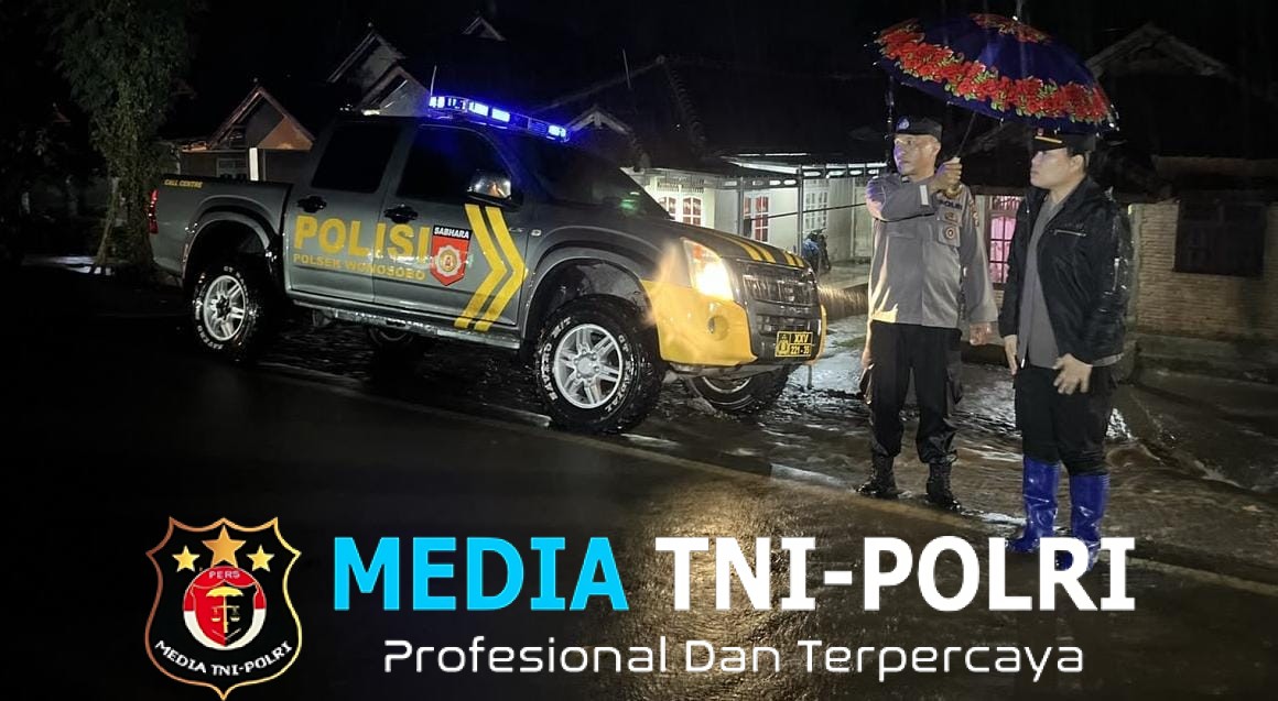 Respons Cepat Polsek Wonosobo Tangani Gorong-Gorong Ambrol dan Banjir di Pekon Negeri Ngarip