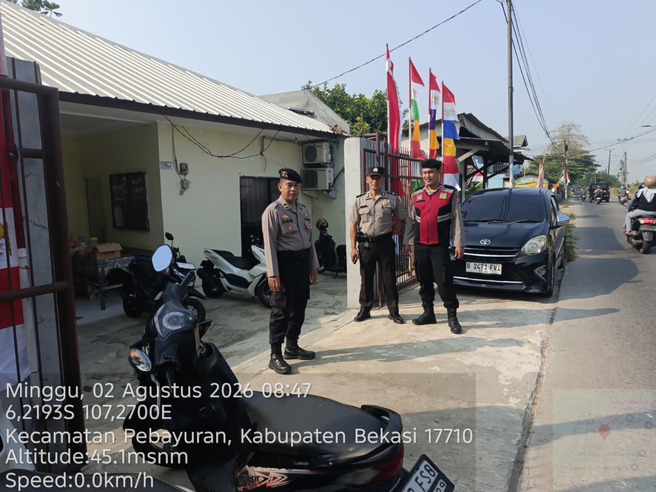 Polsek Pebayuran Berikan Pelayanan Pengamanan Kebaktian Jemaat Gereja El Gibor