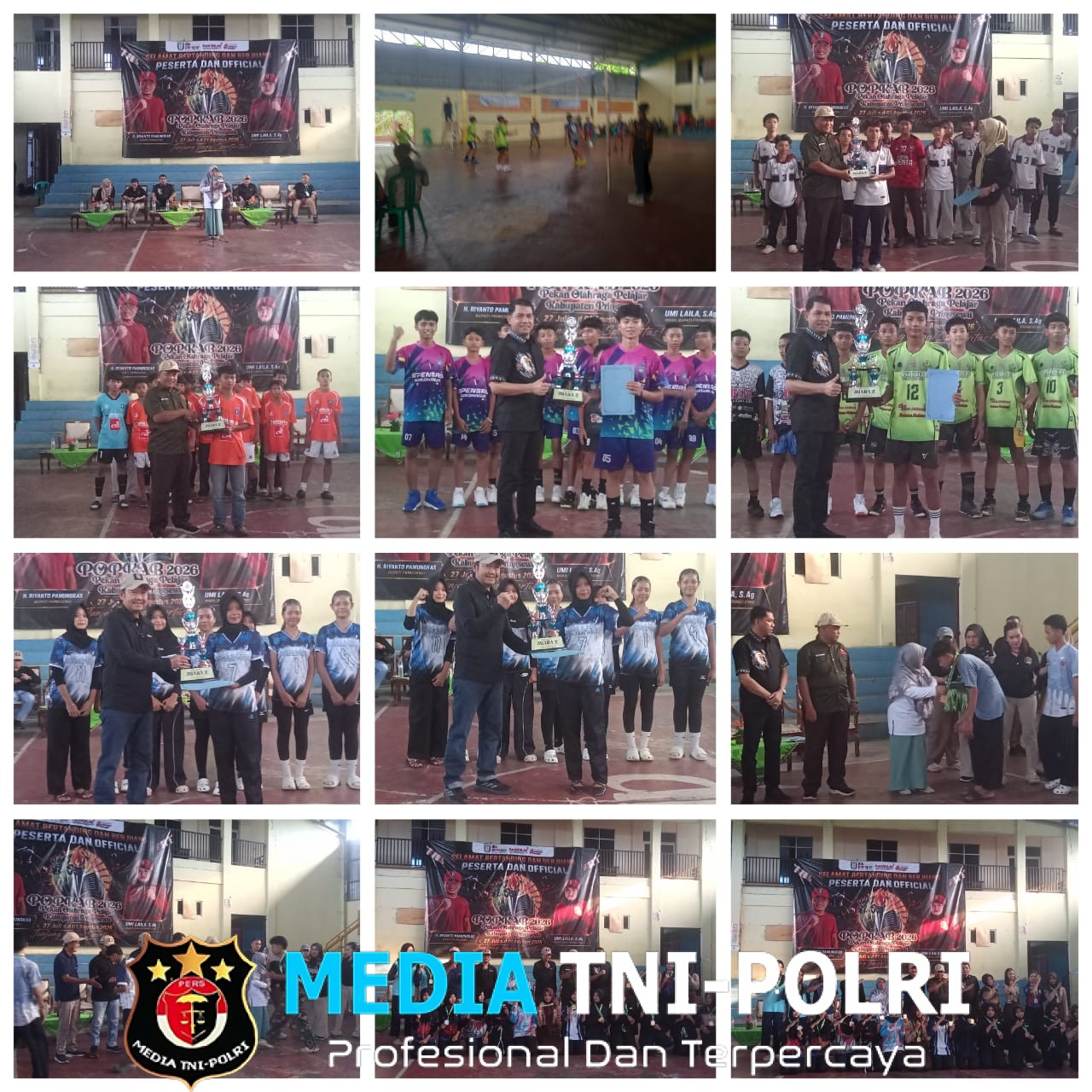 Staf Ahli Bupati Pringsewu Bidang Kemasyarakatan dan Sumber Daya Manusia Dra. Titik Puji Lestari Resmi Menutup Pekan Olahraga Pelajar ( POPKAB ) Tahun 2026