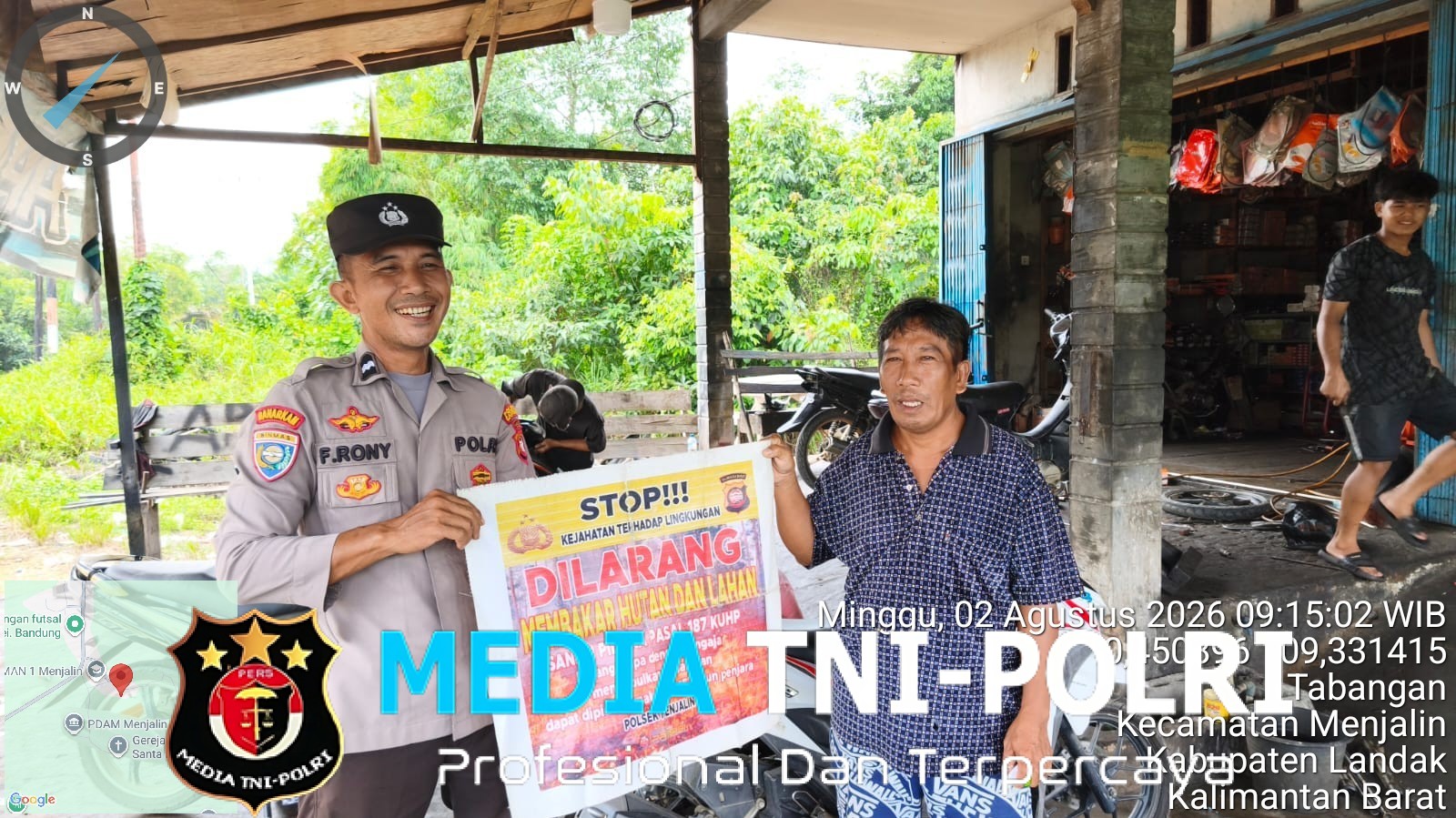 Polsek Menjalin Sosialisasikan Dampak Fenomena El Nino kepada Warga Desa Menjalin