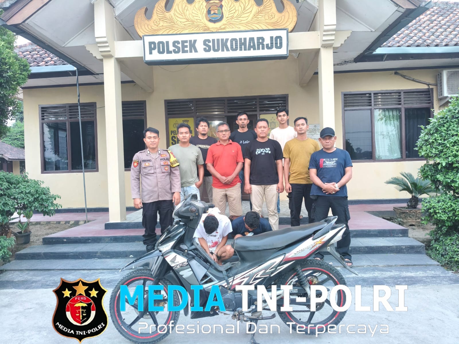 Kurang dari 24 Jam, Dua Residivis Curanmor Dibekuk usai Gasak Motor Petani di Pringsewu
