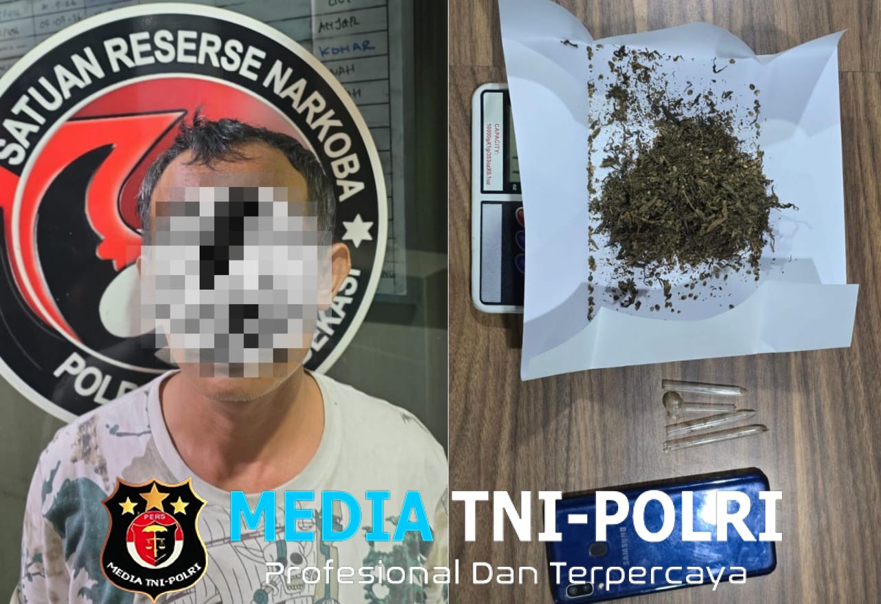 Satresnarkoba Polres Metro Bekasi Ungkap Dugaan Peredaran Ganja, Seorang Pria Diamankan di Jakarta Timur