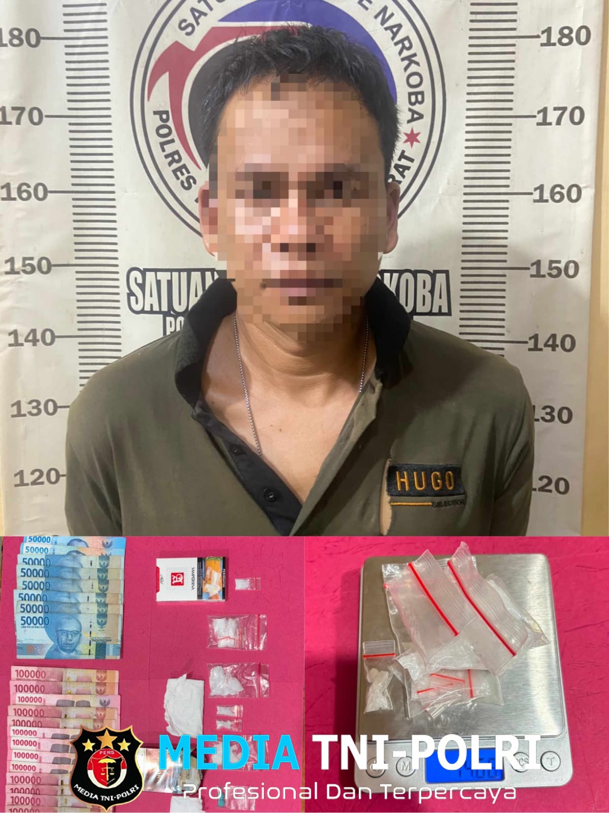 Satresnarkoba Polres Tulang Bawang Barat Ungkap Kasus Tindak Pidana Narkotika di Kecamatan Lambu Kibang