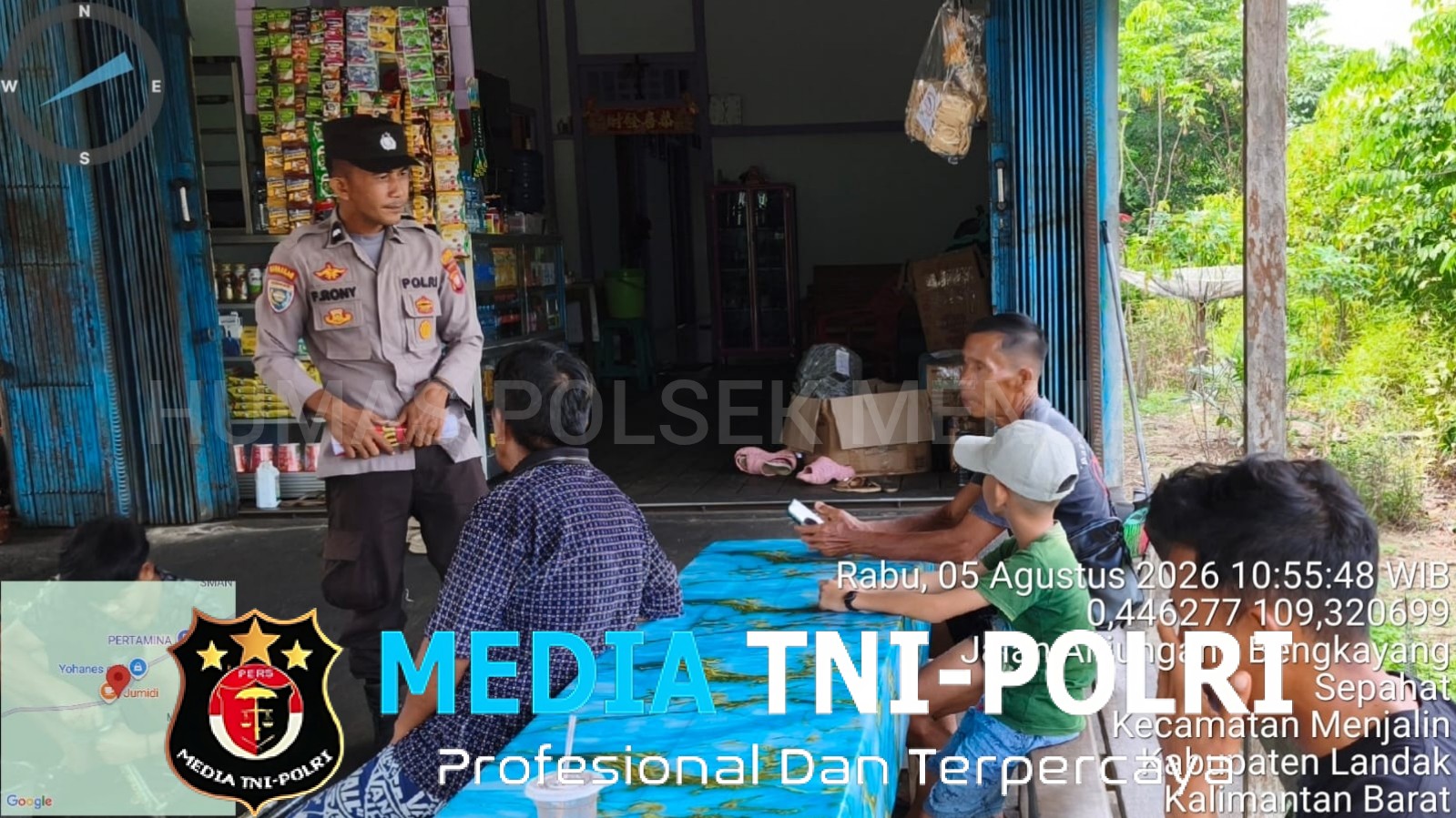 Patroli Siang Polsek Menjalin Perkuat Kehadiran Polisi, Cegah Gangguan Kamtibmas di Wilayah Hukum Menjalin