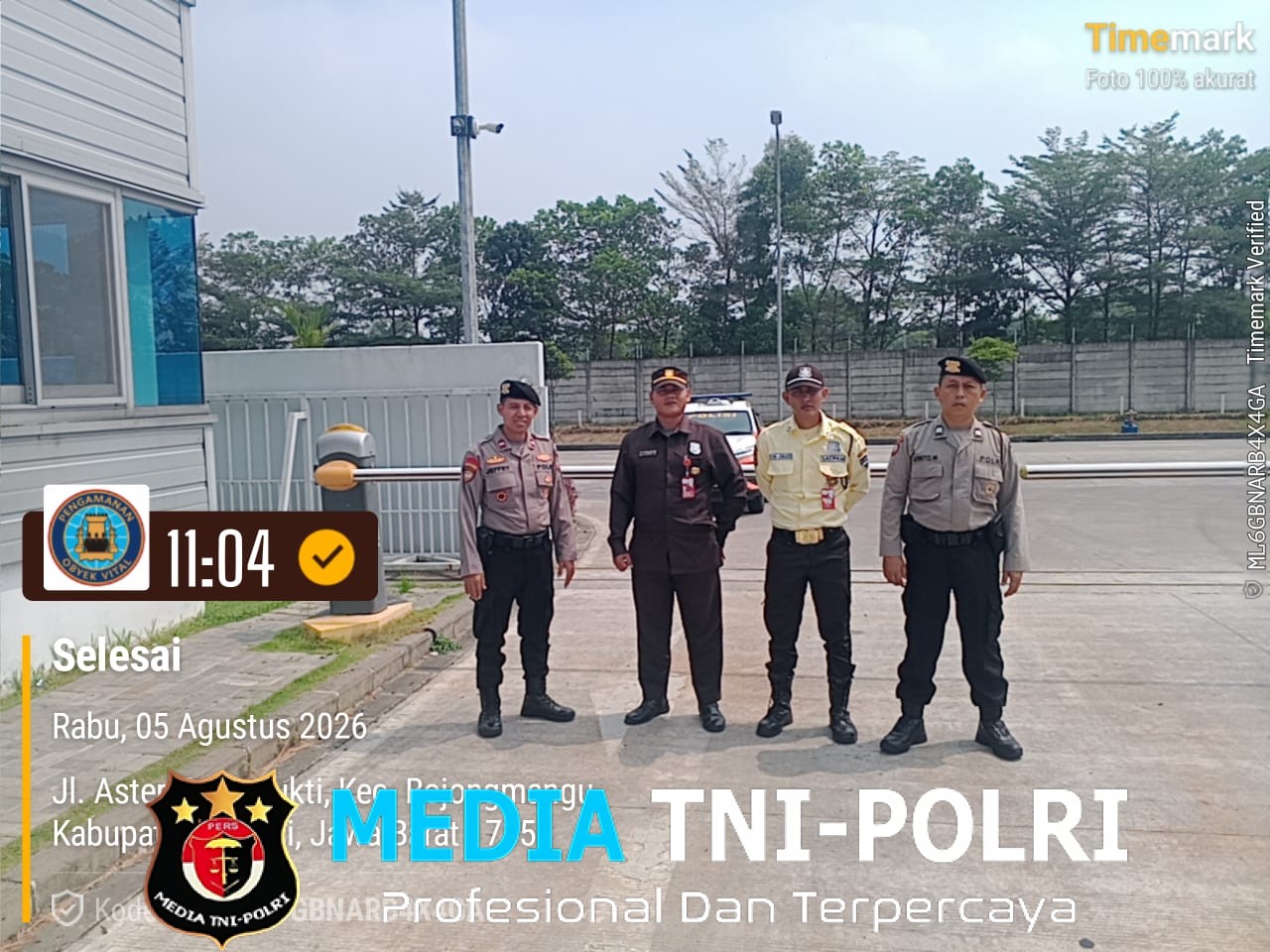Sat Pamobvit Polres Metro Bekasi Patroli Kawasan Industri GIIC, Perkuat Pengamanan Objek Vital