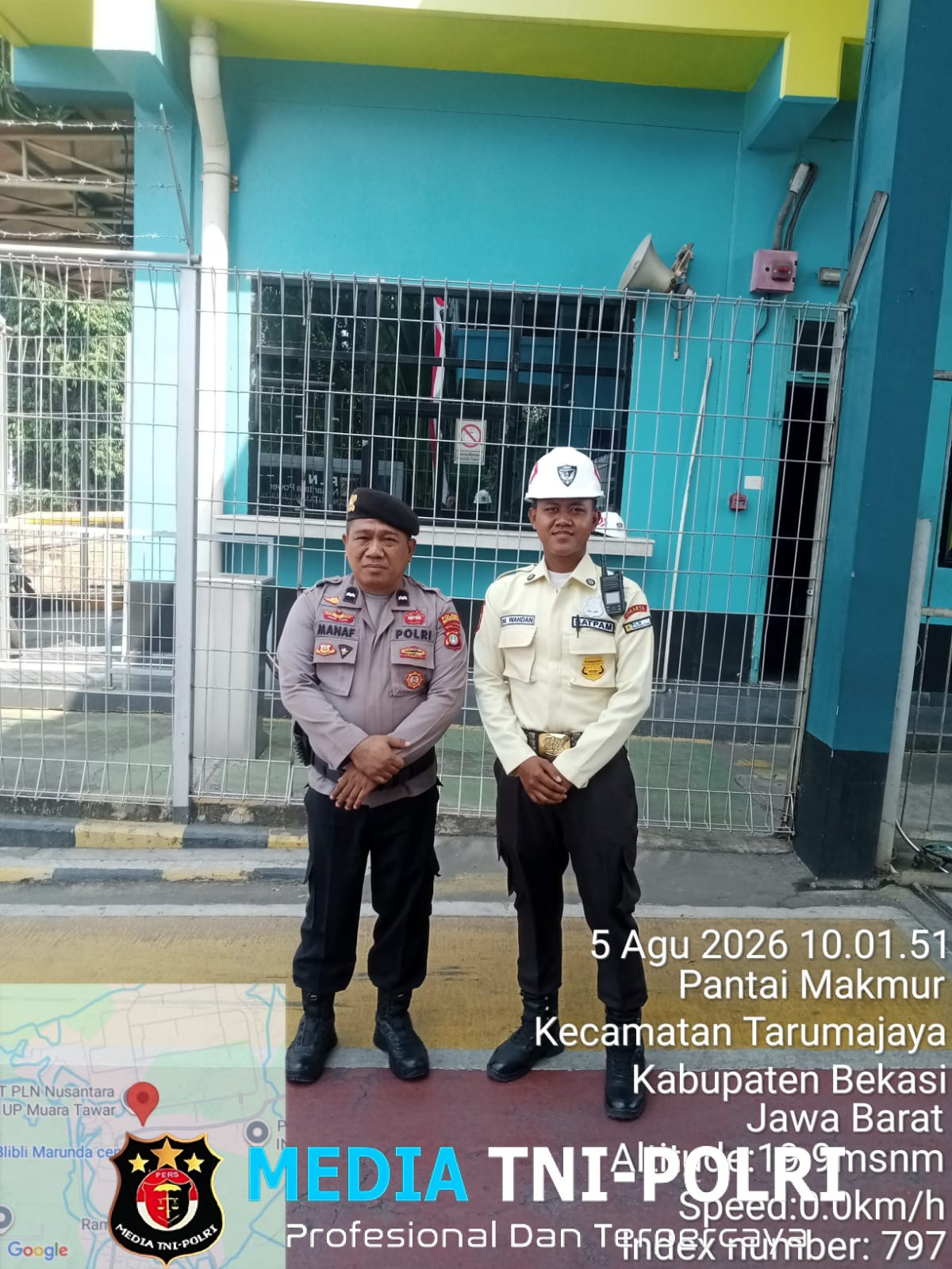 Sat Pamobvit Polres Metro Bekasi Amankan Objek Vital Nasional PLTGU Muara Tawar