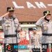 Polres Lampung Utara Gelar Upacara Penyerahan Tunggul Kesatuan “Wira Bhakti Bumi Ragem Tunas