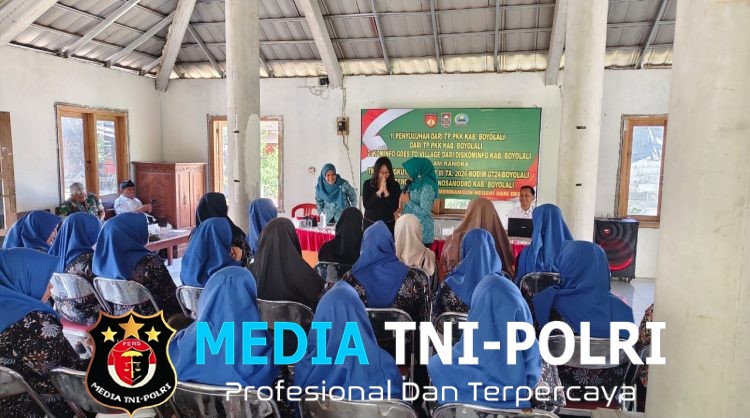 Tak Hanya Bangun Infrastruktur, Satgas TMMD dan TP PKK Boyolali Perkuat Ketahanan Keluarga Lewat Penyuluhan