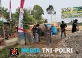 Semangat Gotong Royong Tak Pernah Padam, Pembangunan Jembatan Gantung Desa Pulau Aro Terus Berlanjut Meski Program Karya Bakti Resmi Ditutup