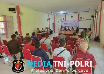 Kapolsek Sengah Temila Hadiri Sosialisasi Eksplorasi Bauksit PT. BEST, Ajak Semua Pihak Jaga Kamtibmas Tetap Kondusif