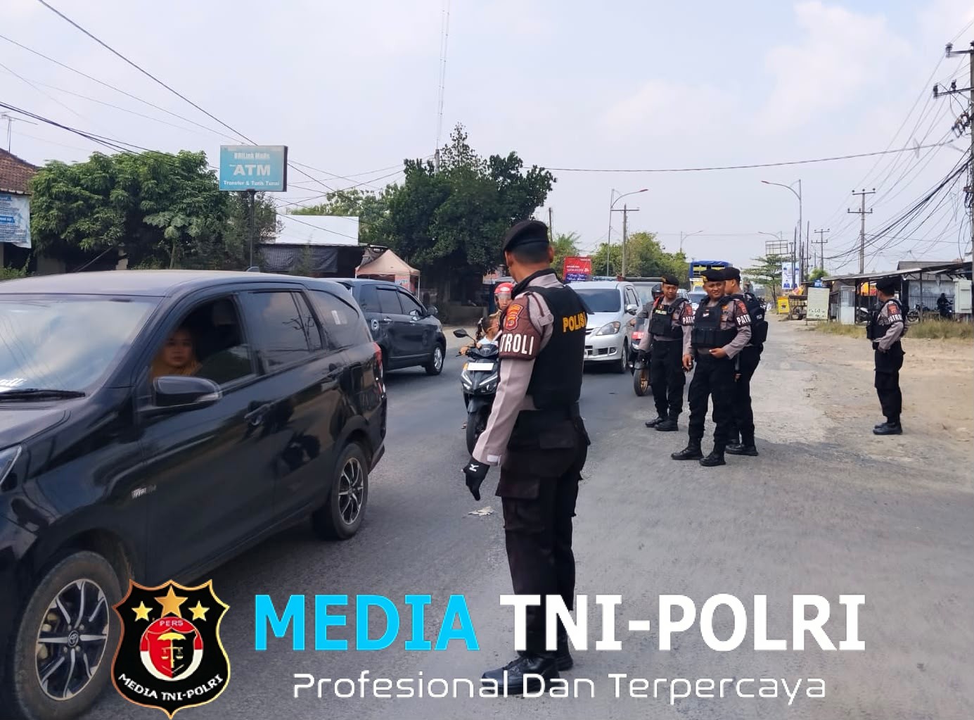 Patroli Siang Sat Samapta Polres Lampung Tengah, Cegah Kejahatan Jalanan di Jalinteng Sumatera