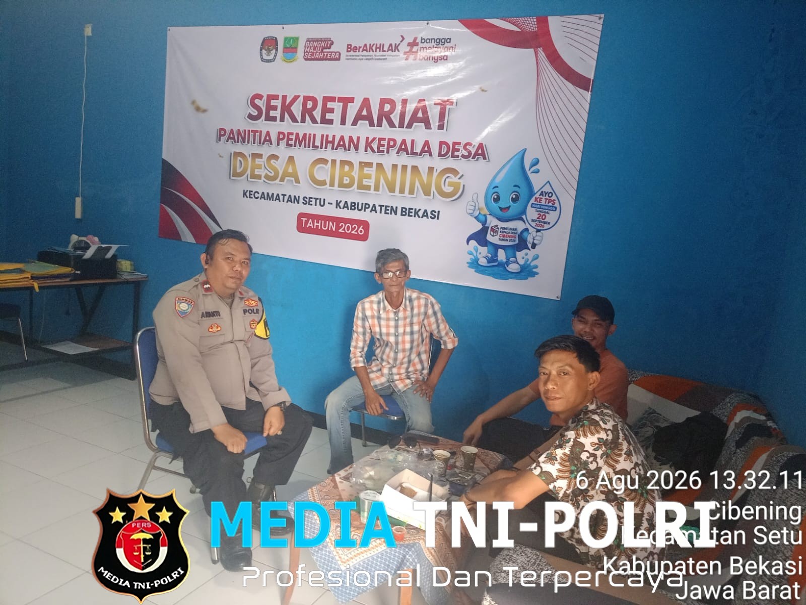 Bhabinkamtibmas Desa Cibening Ajak Warga Jaga Kondusivitas Jelang Pilkades